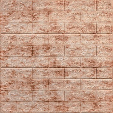 Декоративна 3D панель самоклейка 700х770х5мм Мармур червоний (цегла) (063) SW-00000035 SW-00000035 фото